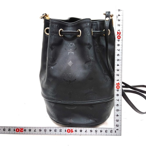 Authentic MCM Shoulder Bag Black Nylon EUC - Picture 3 of 11